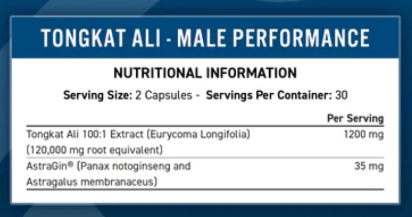 Applied Nutrition TONGKAT ALI(60capsules)