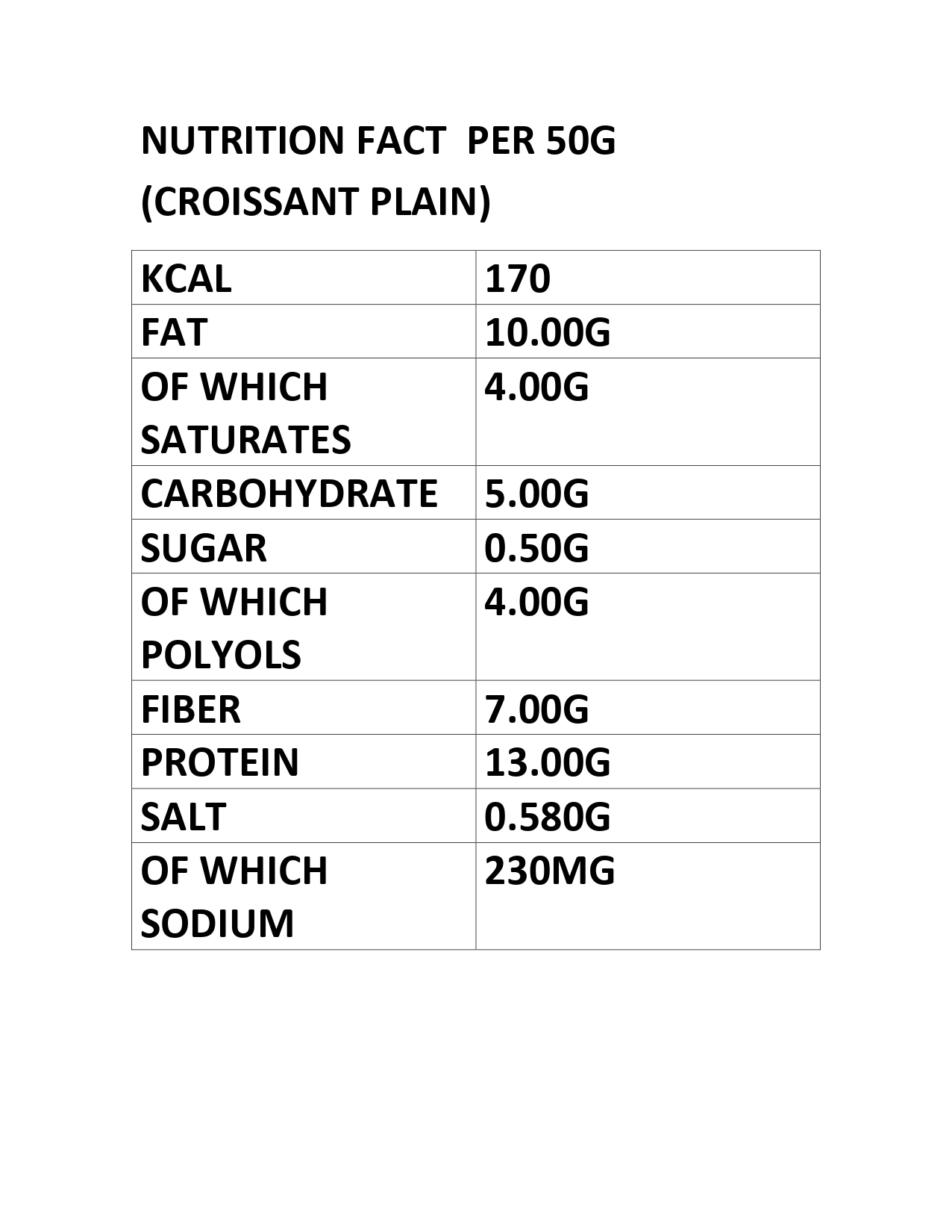 FEELING OK CROISSANT PLAIN