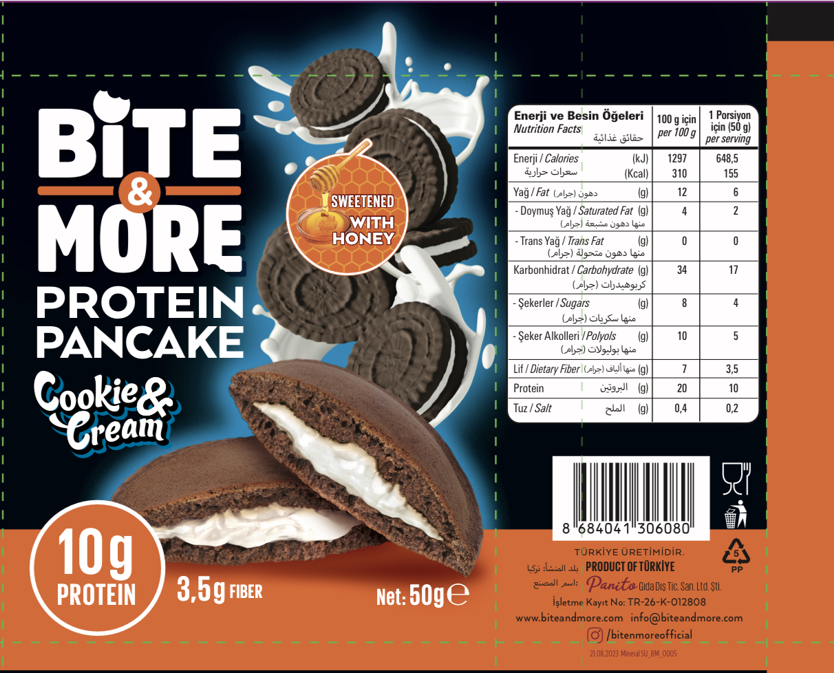 (A) BITE AND MORE PROTEIN PANCAKE(net wt 50g)