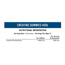 Creatine Monohydrate Gummies (20 Servings)